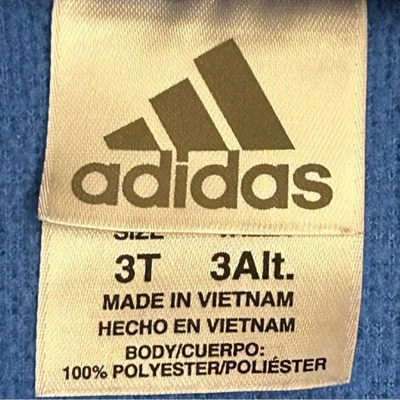 Adidas zip up size 3T - Picture 3 of 4